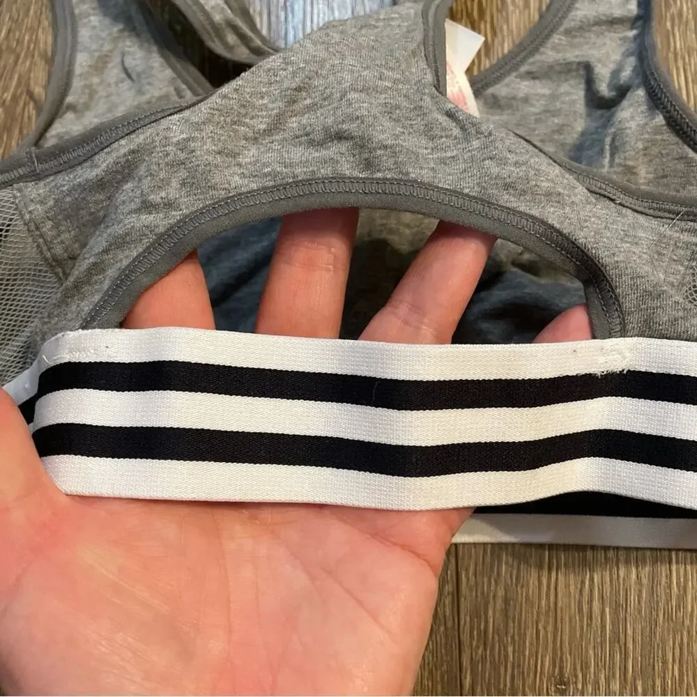 XHILARATION Heather Gray Sporty Bralette Size M